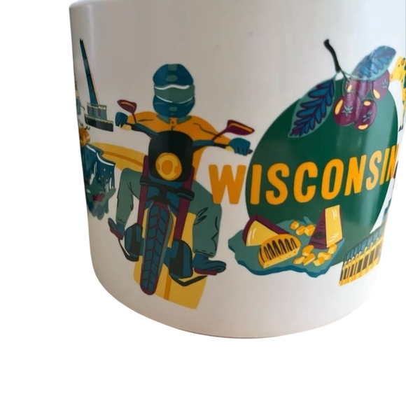 Starbucks Discovery Series WISCONSIN Coffee Mug Cup 14oz NWT Badgers Packers - Picture 2 of 8